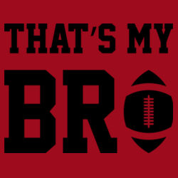 That's My Bro - Women's Jersey Racerback Tank Design