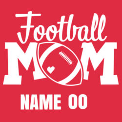 Football Mom - DryBlend Hooded Sweatshirt Design