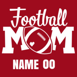 Football Mom - Long Sleeve Jersey Tee Design