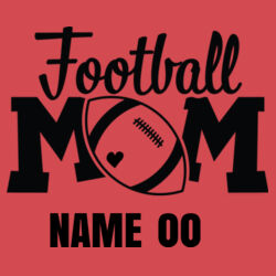 Football Mom - Unisex Triblend Three-Quarter Sleeve Raglan Design