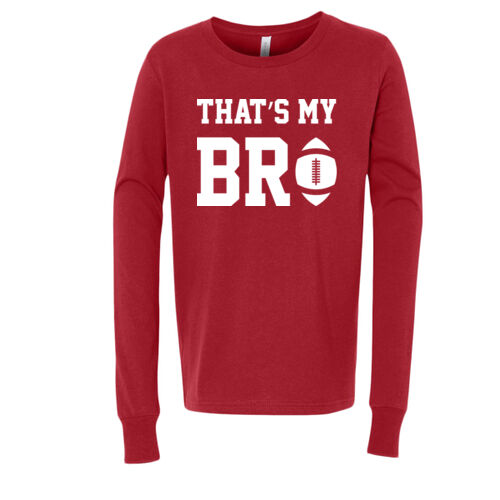 That's My Bro - Youth Long Sleeve Jersey Tee Thumbnail