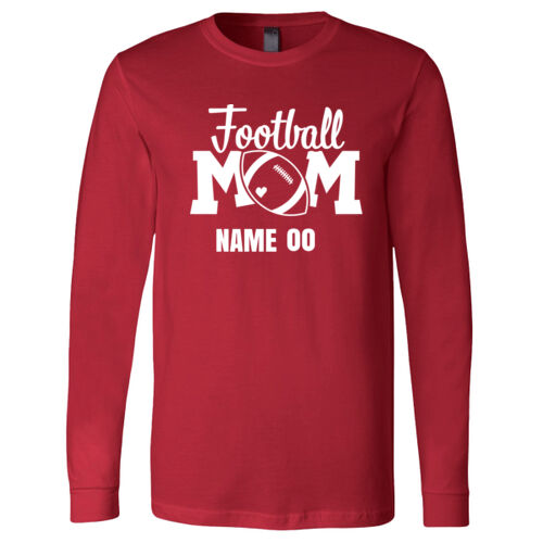 Football Mom - Long Sleeve Jersey Tee Thumbnail