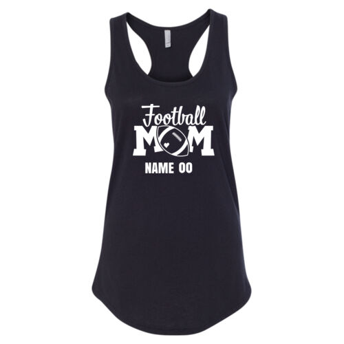 Football Mom - Women's Ideal Racerback Tank Thumbnail